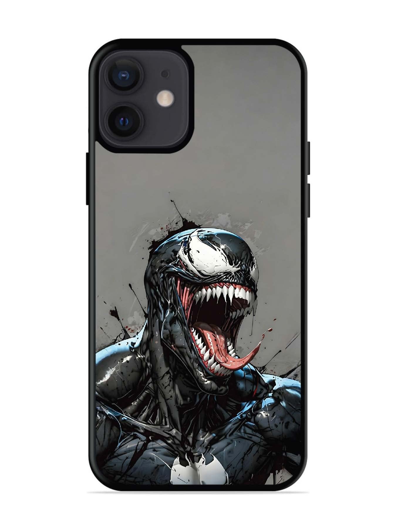 iPhone 12 Mini Venom Symbiote Grin Art