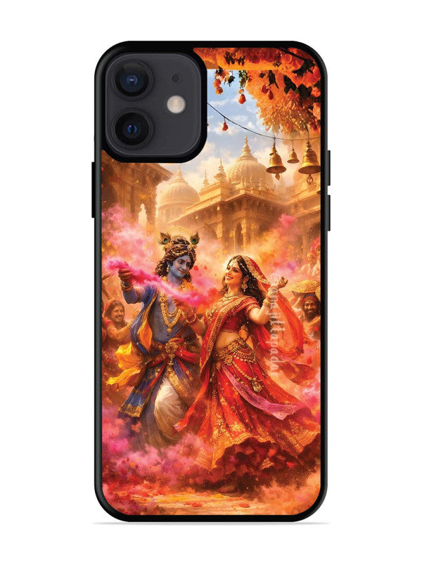 iPhone 12 Mini Radha Krishna Playing Holi