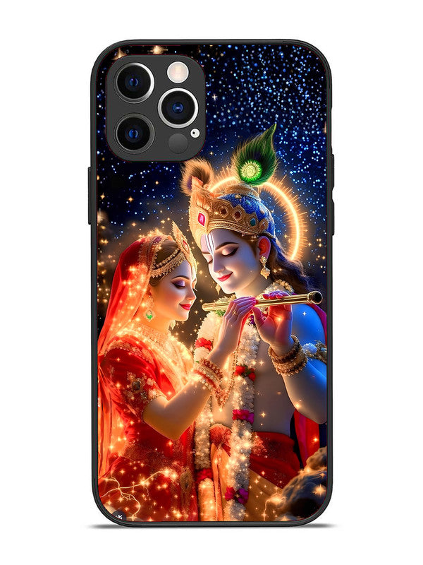 iPhone 12 Pro | 2D Metal | Radha Krishna posing with flute | IP-12P-462