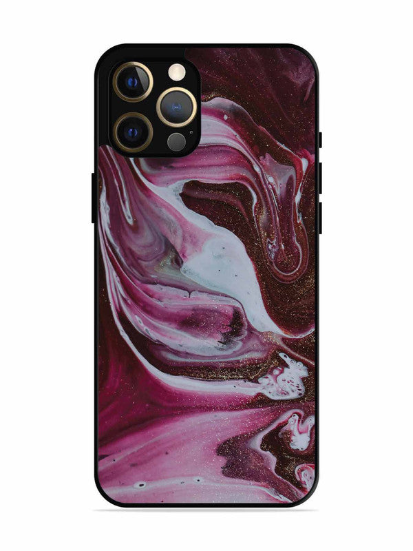 iPhone 12 Pro Max Pink And Golden Marble