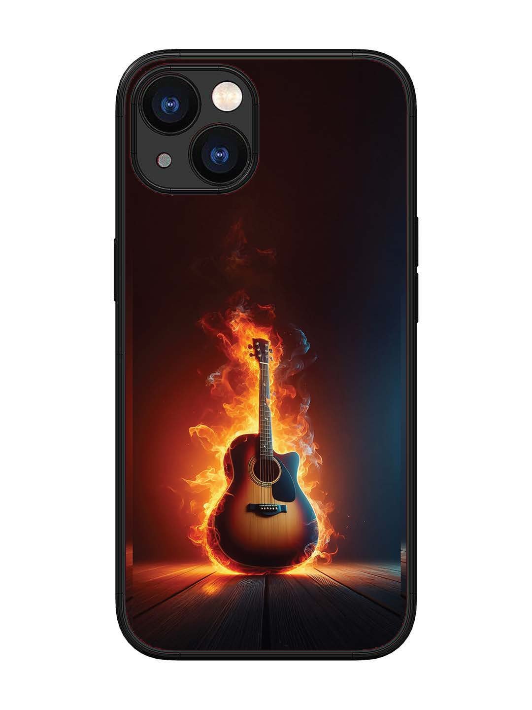 iPhone 13 Fire Acoustic Guitar Stage Passion