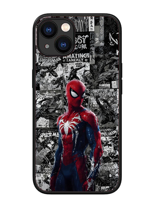 iPhone 13 Spiderman Highlighted on News Paper