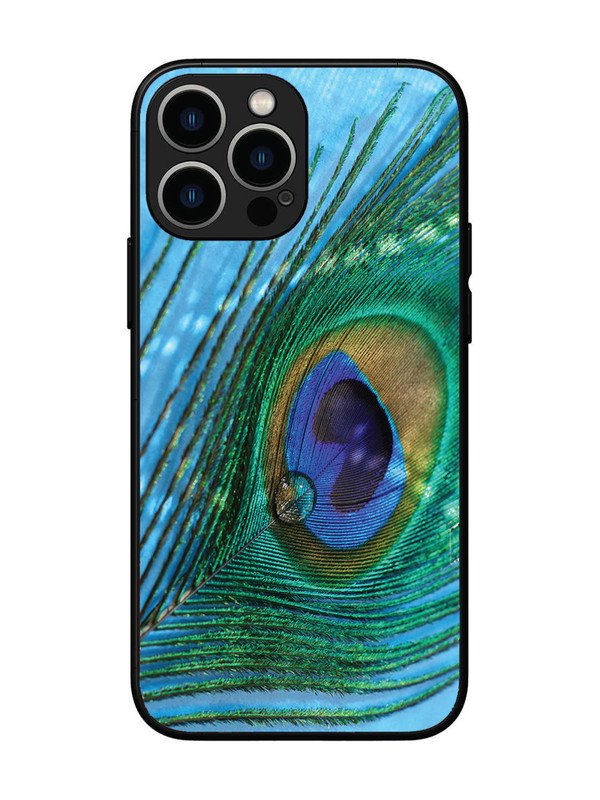 iPhone 13 Pro Max A drop on Peacock Feather