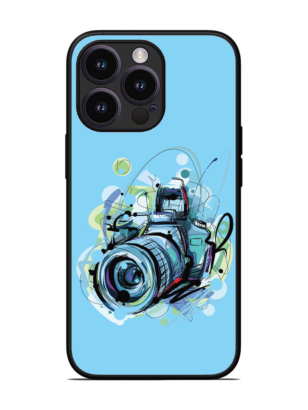 iPhone 13 Pro Camera Blue Background