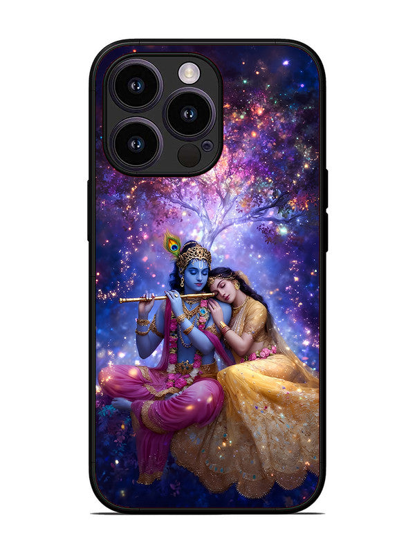 iPhone 13 Pro | 2D Metal | Radha Krishna Enjoying Flute | IP-13P-459