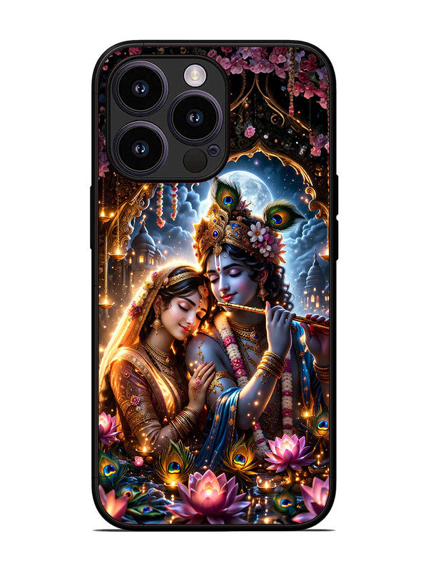 iPhone 13 Pro | 2D Metal | Radha Krishna Enjoying Flute 2 | IP-13P-461
