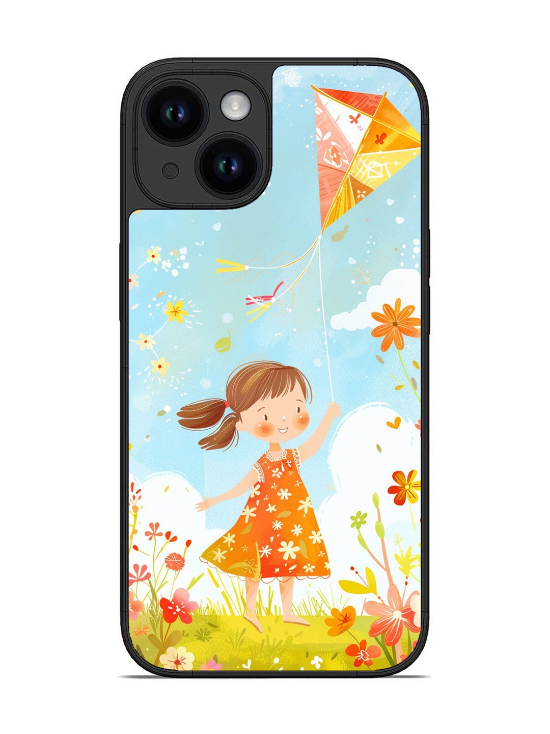 iPhone 15 Little Girl Kite Flying