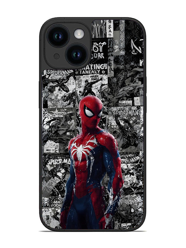 iPhone 14 Spiderman Highlighted on News Paper