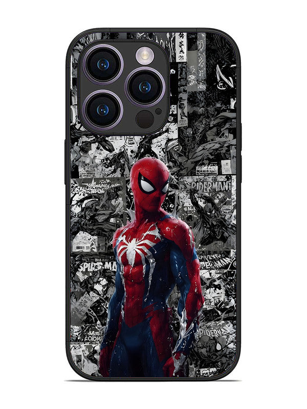 iPhone 14 Pro Spiderman Highlighted on News Paper