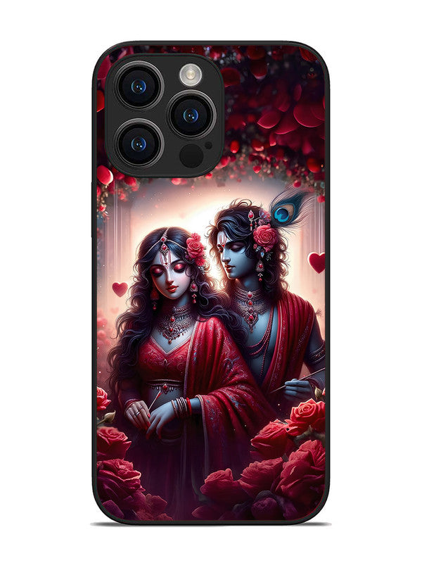 iPhone 14 Pro Max | 2D Metal | Couples in Red theme like Radha Krishna | IP-14PM-458