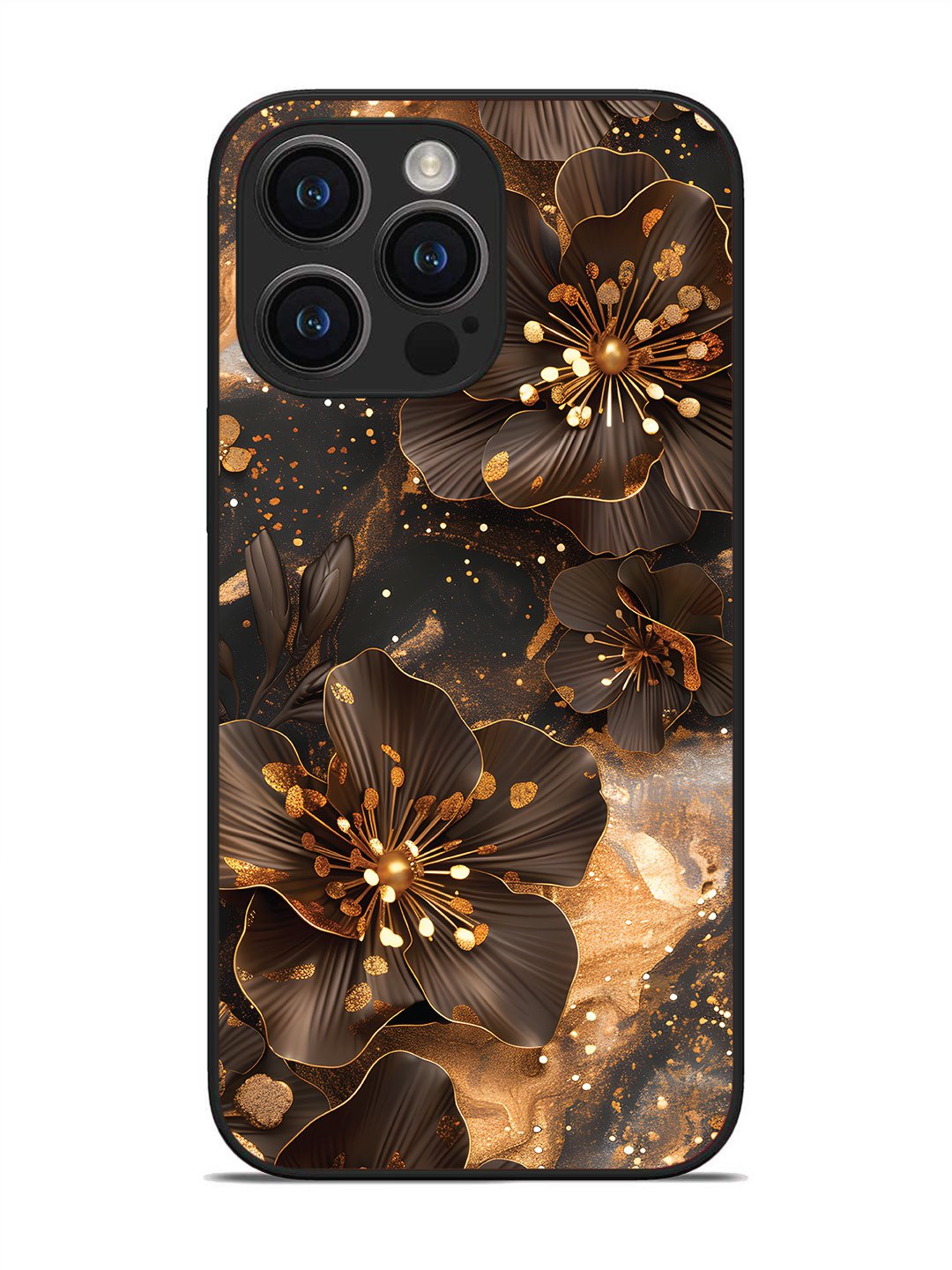 iPhone 14 pro max Golden Flowars