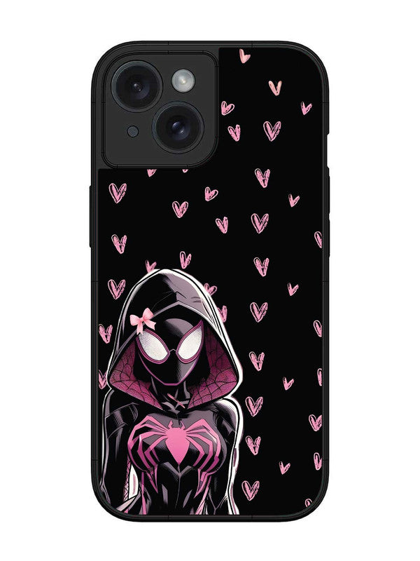 iPhone 15 Spidergirl with hearts