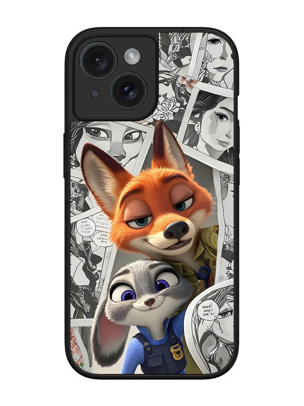 iPhone 15 Cute Nick wilde and judy hopps