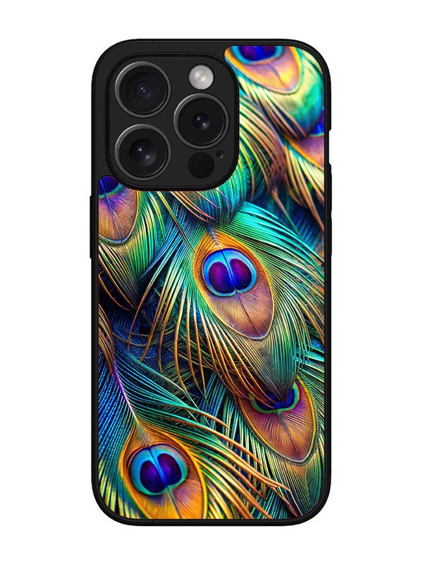 iPhone 15 Pro peacock feather