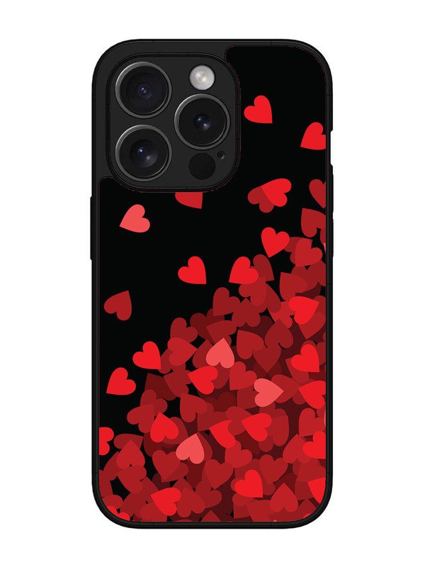 iPhone 15 Pro Red Hearts