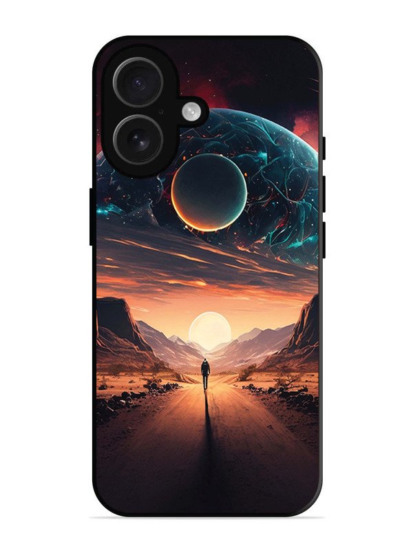 iPhone 16 Sunset with space scene