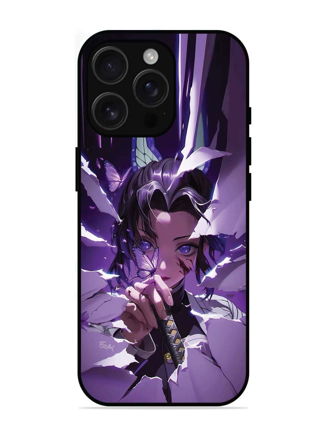 iPhone 16 pro max Purple Butterfly Hashira