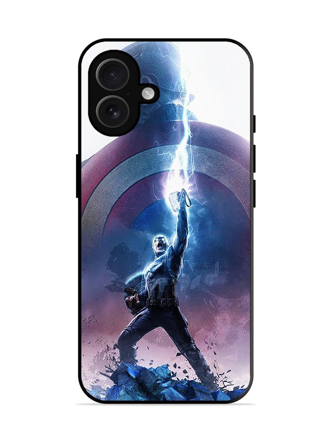 iPhone 16 plus captain-america-thor-hammer-lightning