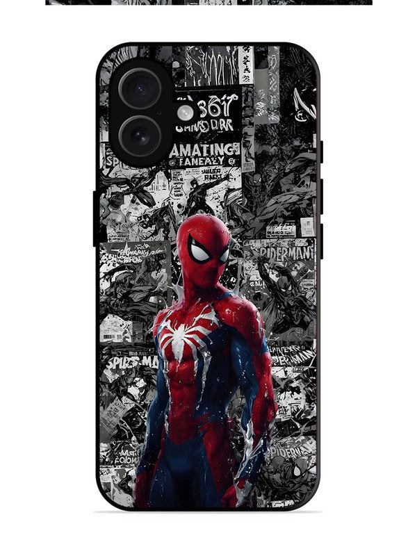 iPhone 16 Plus Spiderman Highlighted on News Paper