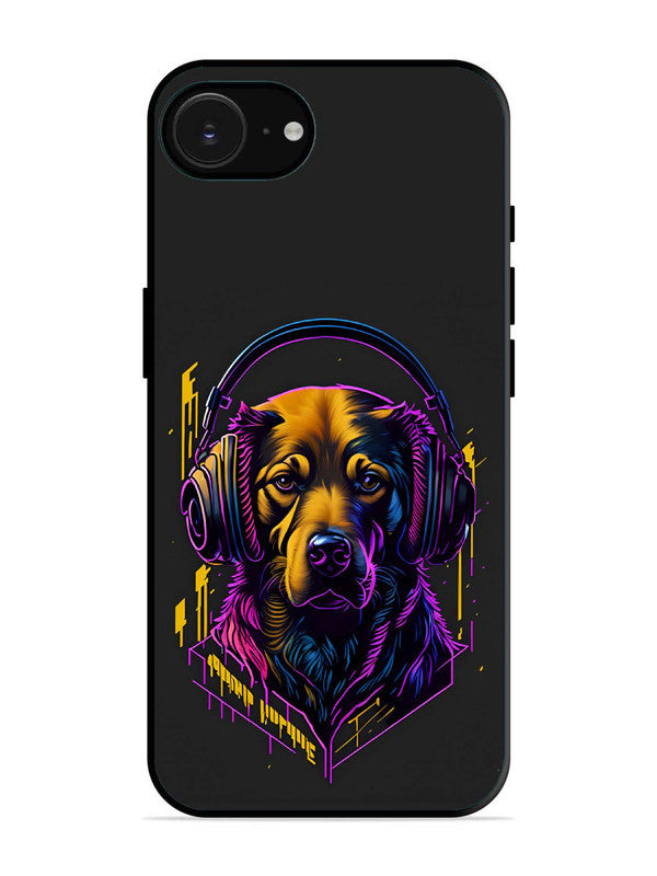 iPhone 16e Music Lover Dog
