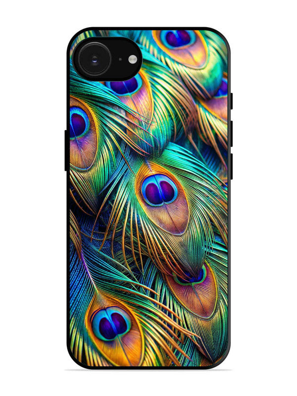 iPhone 16e peacock feather