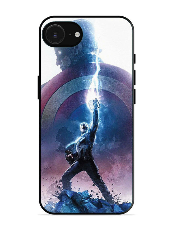 iPhone 16e captain america thor hammer lightning