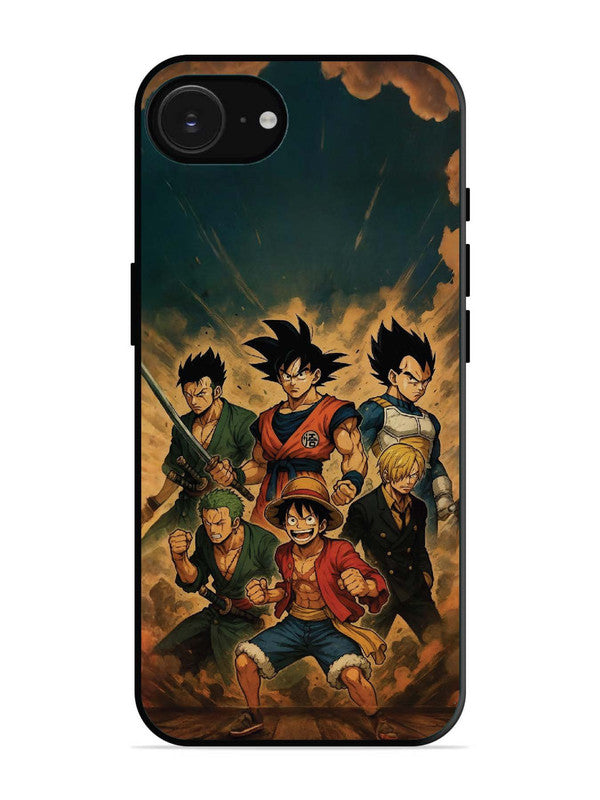 iPhone 16e OnePiece n Dragon Ball Z in one team