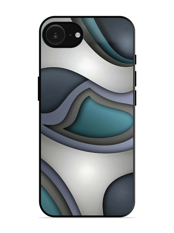 iPhone 16e Slate Blue Gradient Wave