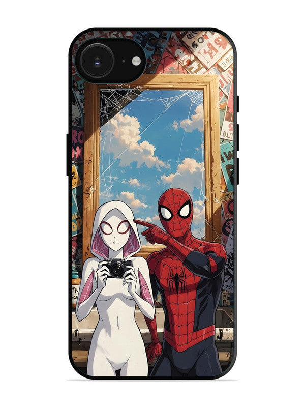 iPhone 16e Spiderman and Spiderwoman