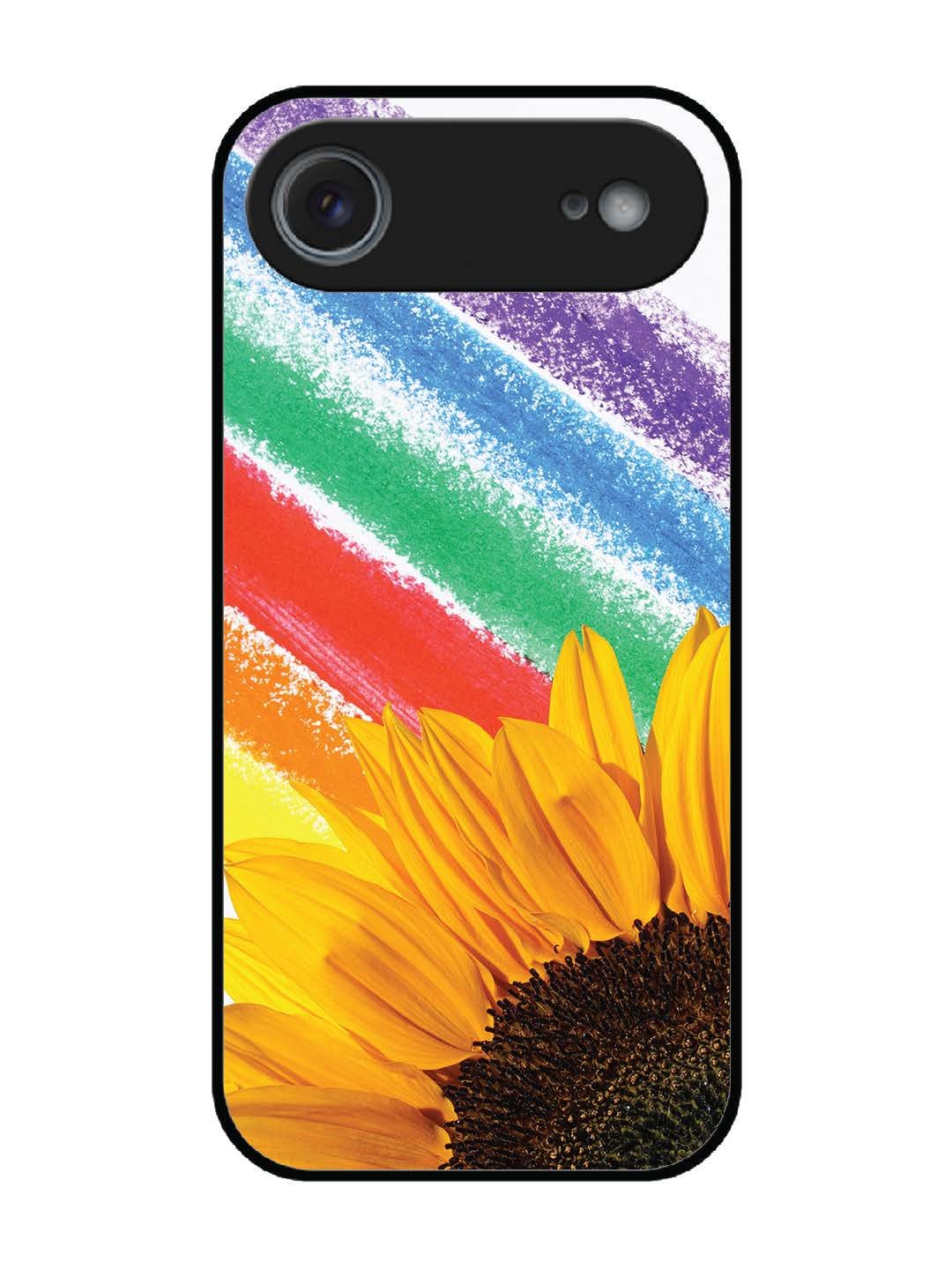iPhone 17 Air Sunflower on Colourful Lines