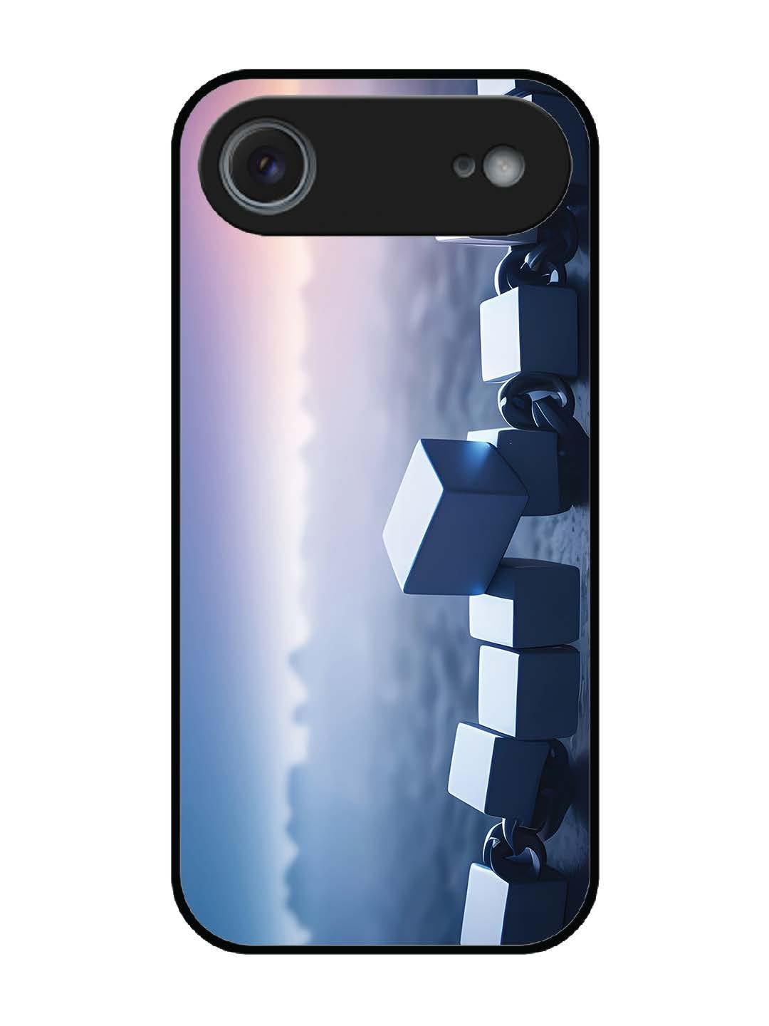 iPhone 17 Air Minimalist Blockchain Cube Chain