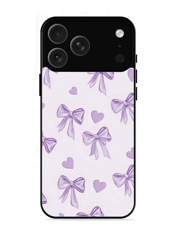 iPhone 17 Pro Bow Tie, Purple Hair Band