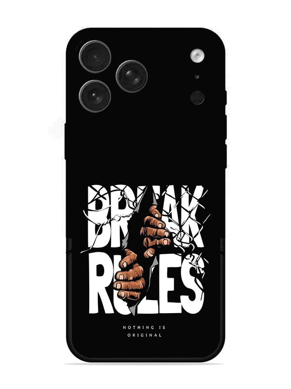 iPhone 17 Pro Max Break Rules Gritty Typography Art