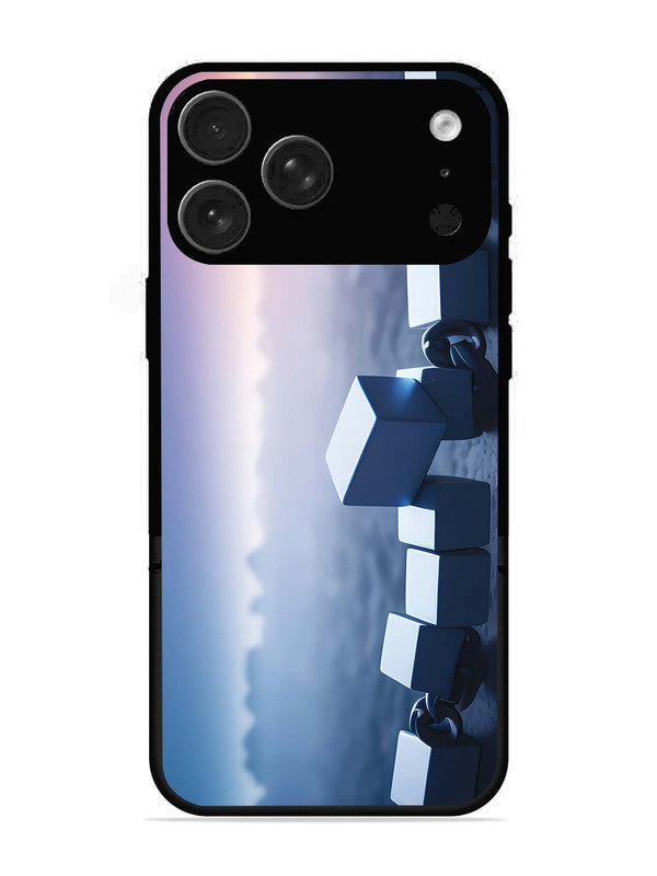 iPhone 17 Pro Max Minimalist Blockchain Cube Chain