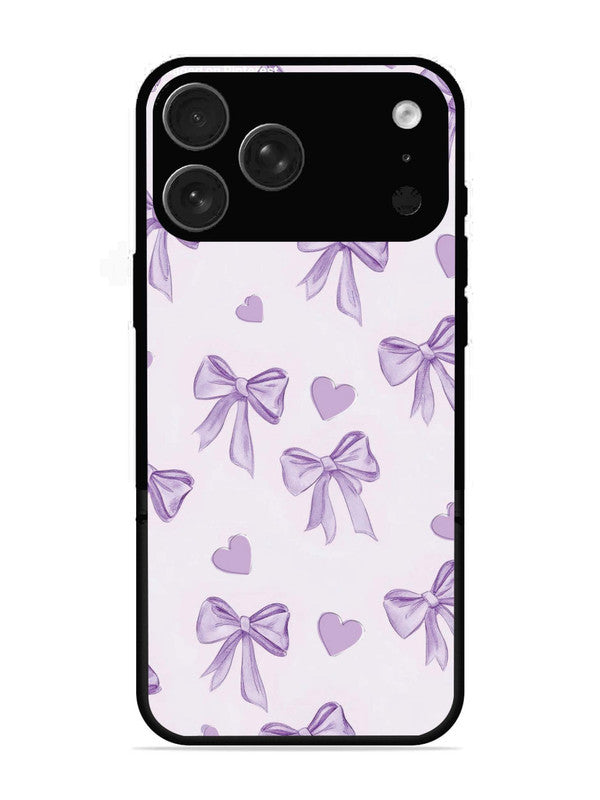 iPhone 17 Pro Max Bow Tie, Purple Hair Band