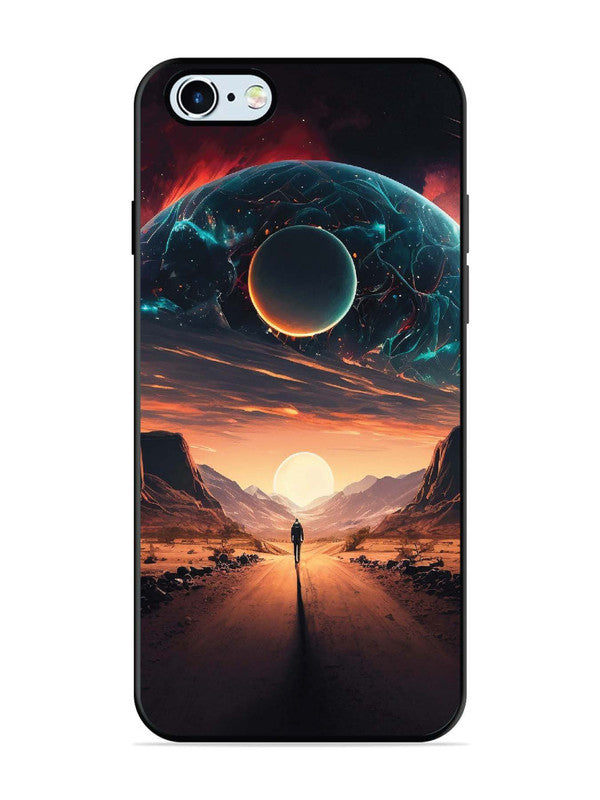 iPhone 6 Sunset with space scene
