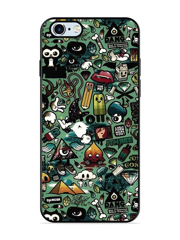 iPhone 6 Pop Art Doodle Graffiti Collage