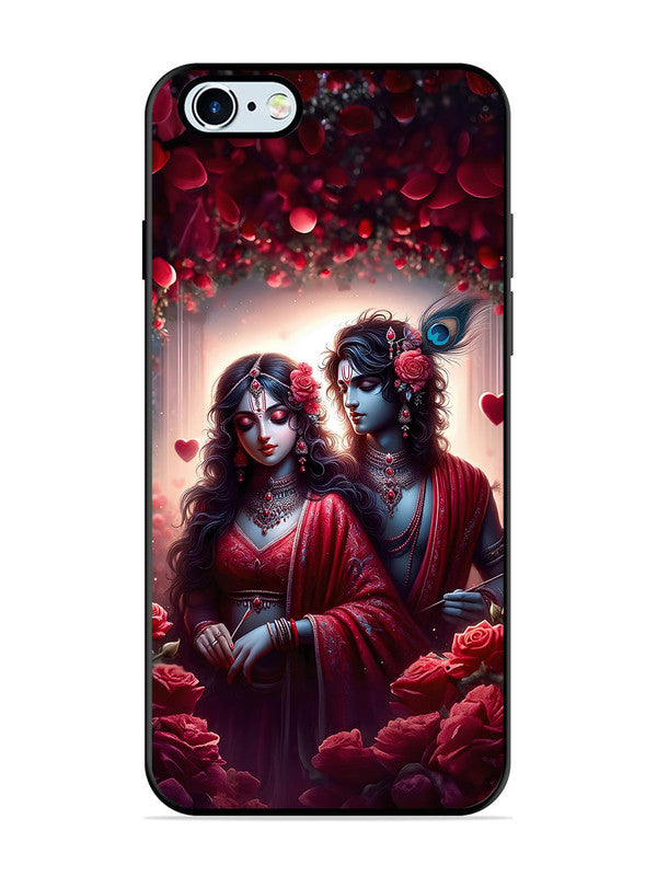 iPhone 6 | 2D Metal | Couples in Red theme like Radha Krishna | IP-6-458