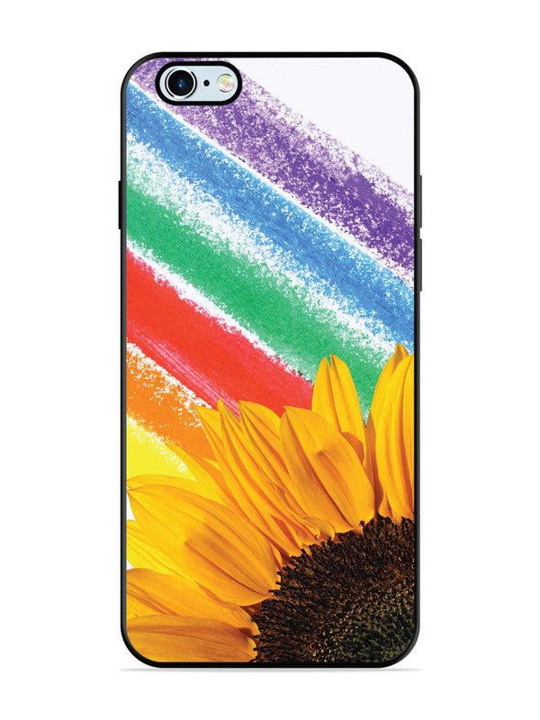 iPhone 6 Plus Sunflower on Colourful Lines
