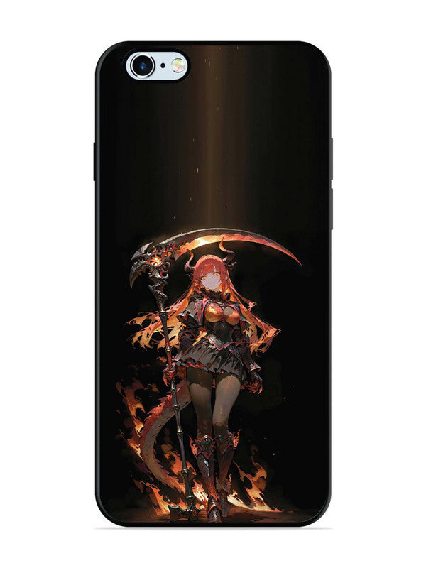 iPhone 6 Plus anime-girl-sycthe-red-hair-horn