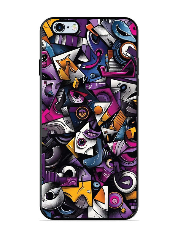 iPhone 6 Plus Abstract Geometric Graffiti Chaos