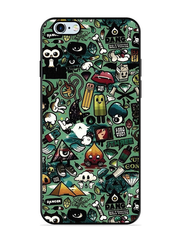 iPhone 6 Plus Pop Art Doodle Graffiti Collage
