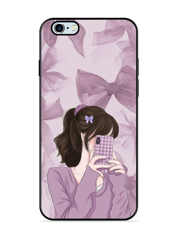 iPhone 6 Plus Pinky Girl taking selfie