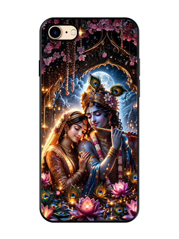 iPhone 7 | 2D Metal | Radha Krishna Enjoying Flute 2 | IP-7-461