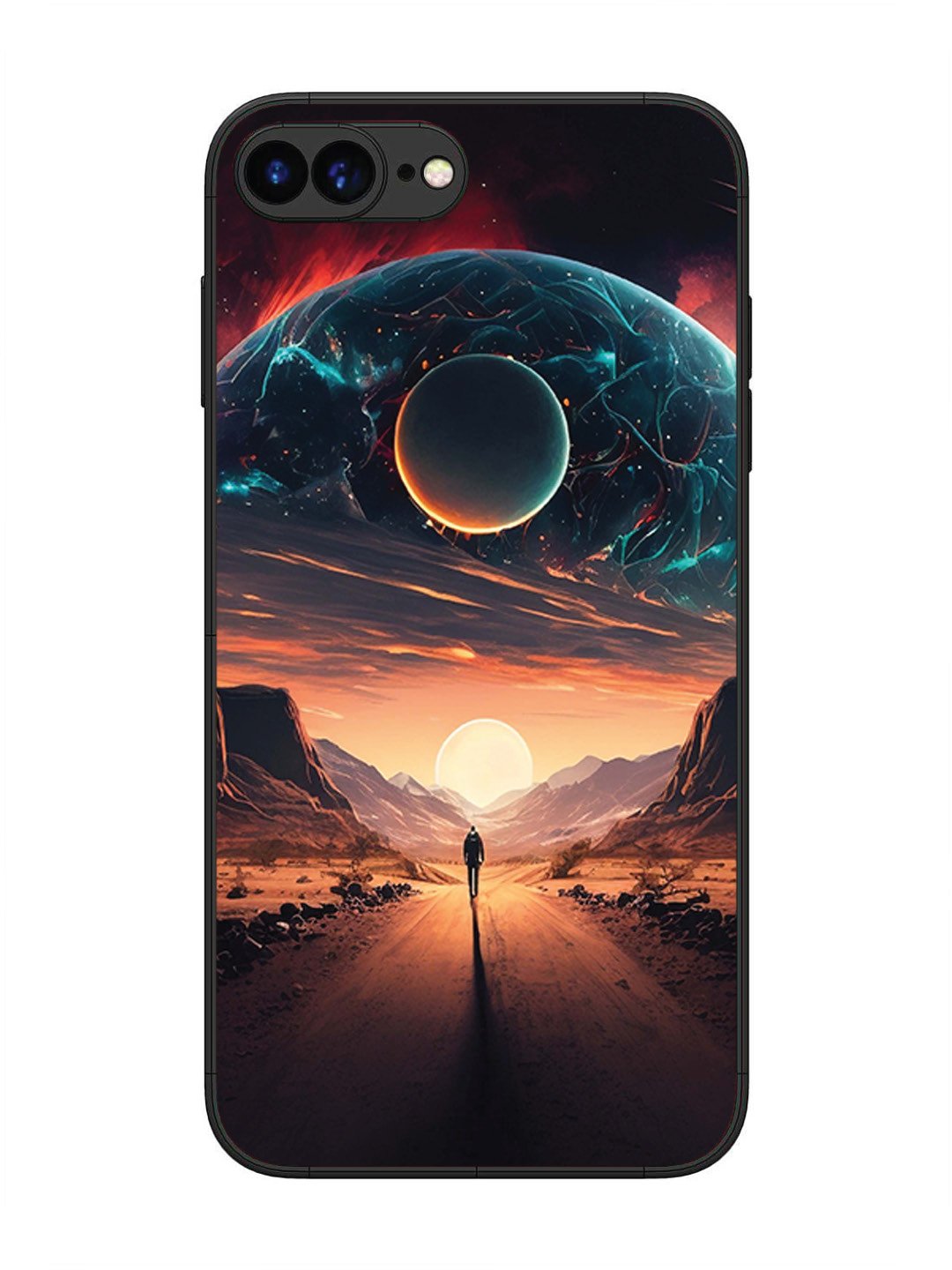 iPhone 8 Plus Sunset with space scene
