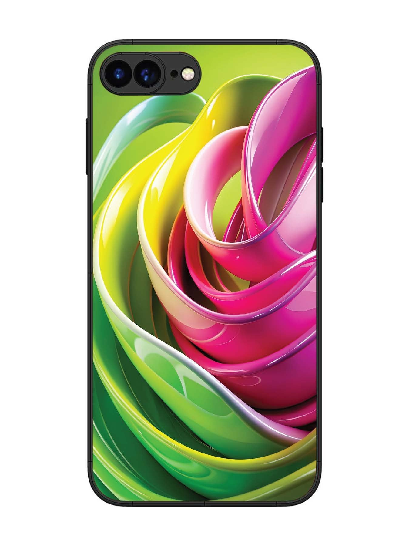 iPhone 8 Plus Vibrant Swirl Glossy Ribbon Art
