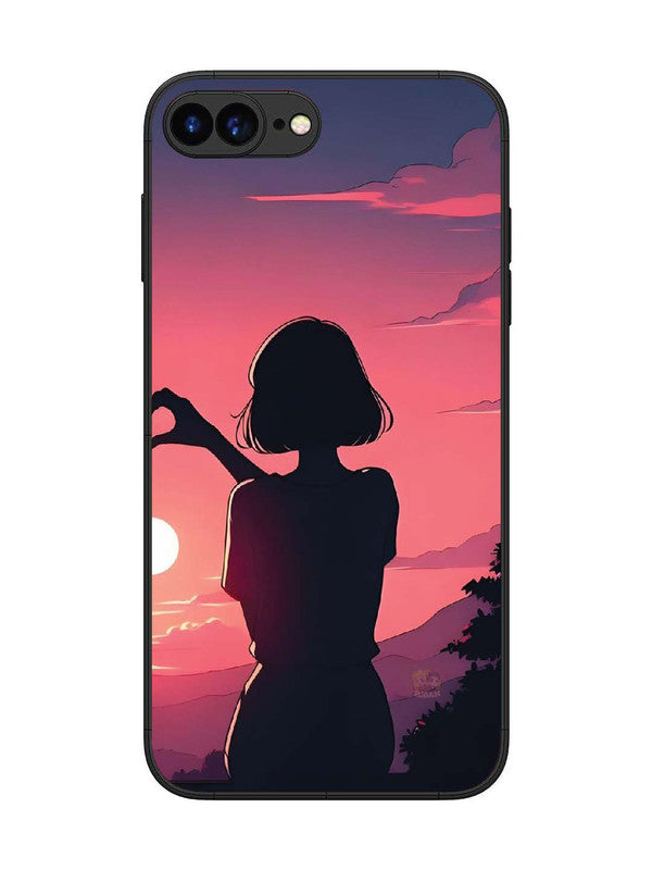 iPhone 7 Plus Love Heart with Hand Girl