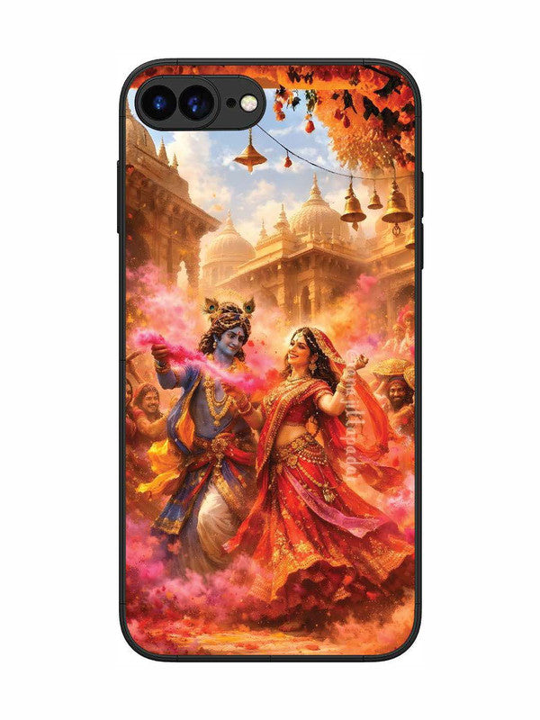 iPhone 7 Plus Radha Krishna Playing Holi