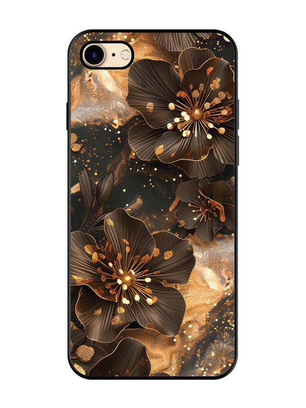 iPhone 8 Golden Flowars
