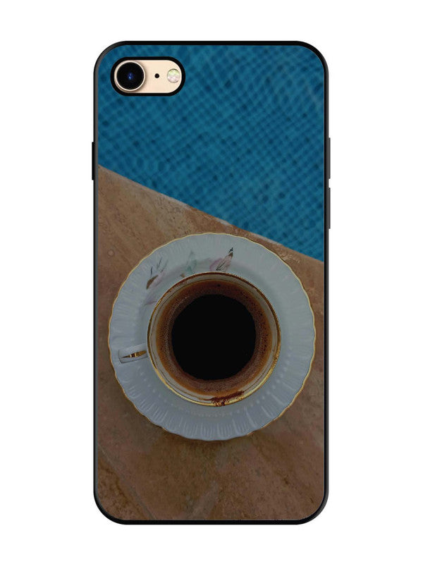 iPhone 8 Black Tea Cup Saucer